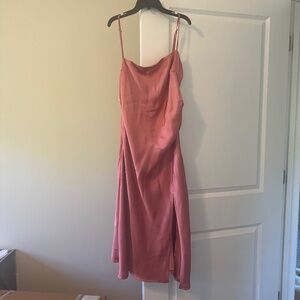 Billy J Pink Satin Dress